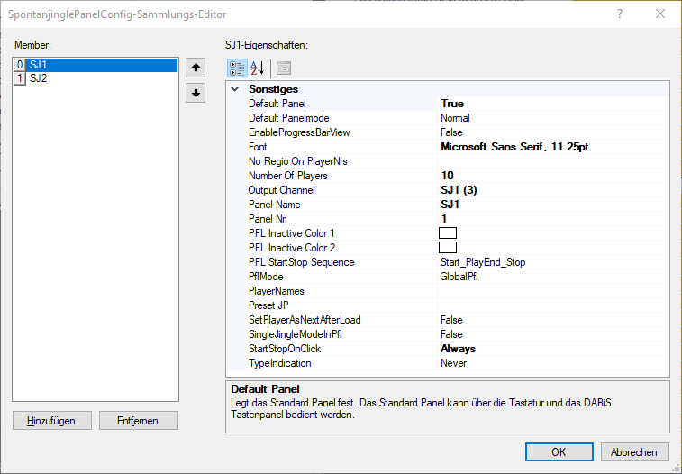 EinstellungenSpontanjinglePanel_config