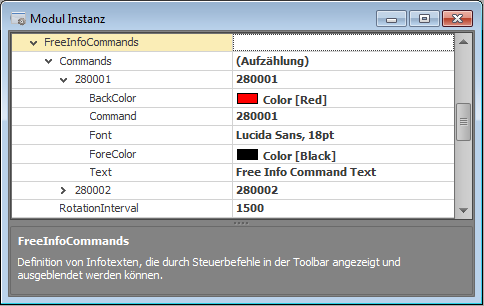 FreeInfoCommandsEinstellungen