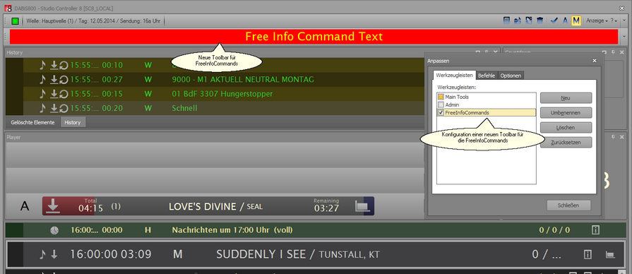 FreeInfoCommandsToolBar