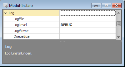 LogEinstellungen