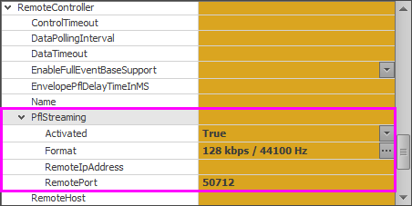 RemoteControllerPflStreamingEinstellungen