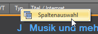 spaltenauswahl