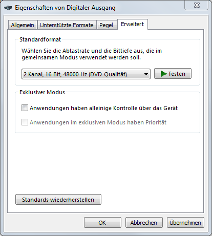 WiedergabegeraetFuerSharedModeKonfigurieren