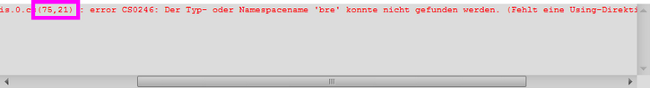 CommandHandlerScriptEditorFehlerAnzeige