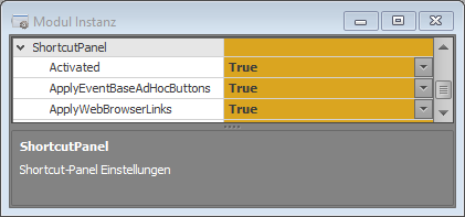 ShortcutPanelConfig