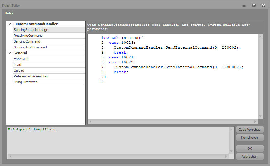StandbyModus_FreeInfoCommand_Skript