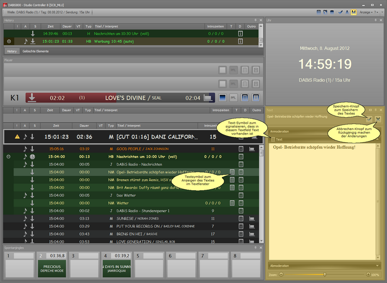 Textpanel