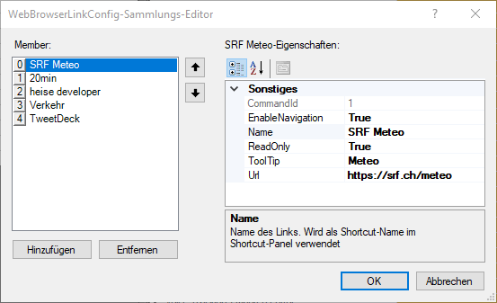 WebBrowserLinkConfig